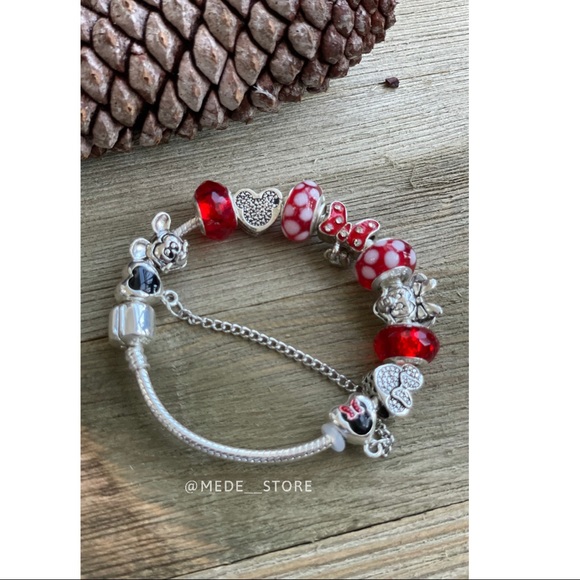 Disney charm Minnie Mouse bracelet metal fashion  collection 2021 jewelry - Picture 4 of 5